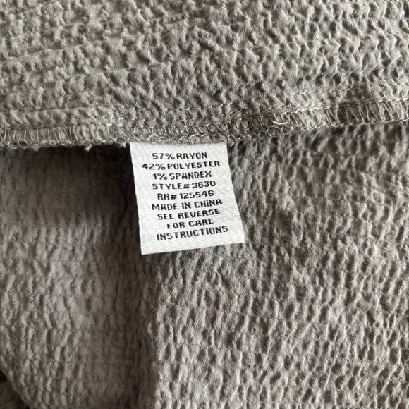 Habitat Clothes to Live In Gray Artsy Open Front Jacket Top Size XL Textured - Picture 9 of 10